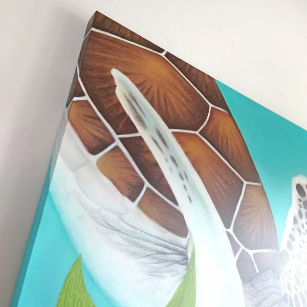Tableau tortue de mer océan tropical - peinture marine "Moana" – vue 5