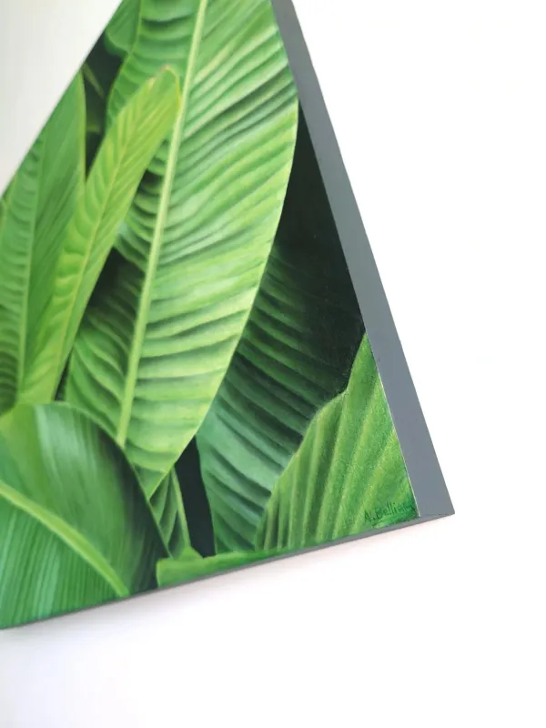 Tableau feuilles de bananier tropical - peinture jungle végétale "Bananier" – vue 6